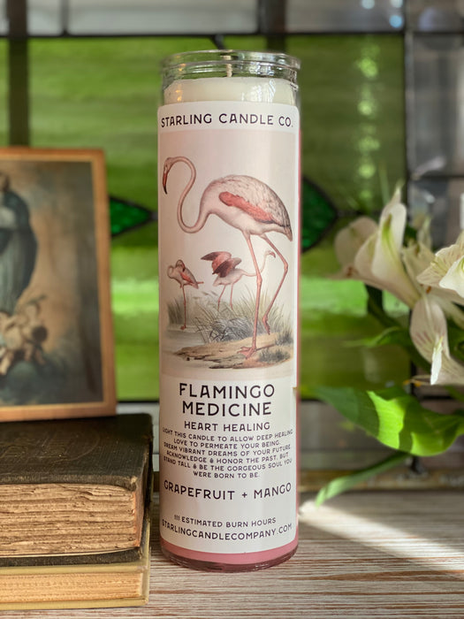 Flamingo Medicine Candle